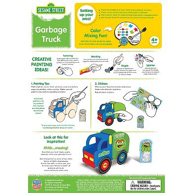 Masterpieces Puzzles Sesame Street Garbage Truck Paint Kit