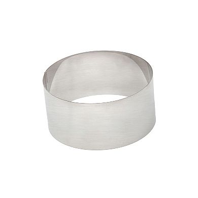 4 Pieces Stainless Steel Cake Rings for Baking, Round Cake Cutter Forms for Bakery Supplies, Pastries, Mousse (4 Sizes)