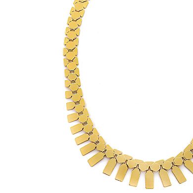 Pannee By Panacea Gold Tone Collar Necklace