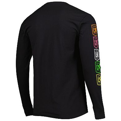 Men's Mitchell & Ness Black LAFC Papel Picado Long Sleeve T-Shirt
