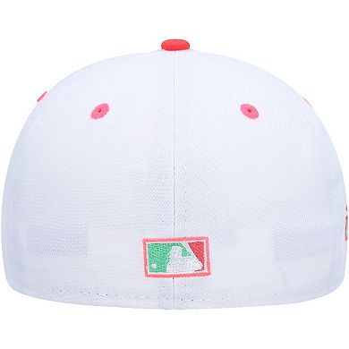 Men's New Era White/Green Los Angeles Angels  Watermelon Lolli 59FIFTY Fitted Hat