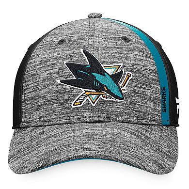 Men's Fanatics Branded Gray/Black San Jose Sharks Defender Flex Hat