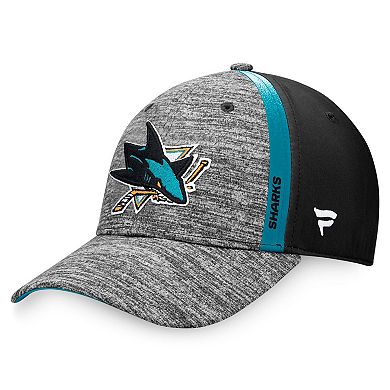 Men's Fanatics Branded Gray/Black San Jose Sharks Defender Flex Hat