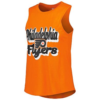 Women's Concepts Sport Orange/Black Philadelphia Flyers Meter Muscle Tank Top & Pants Sleep Set