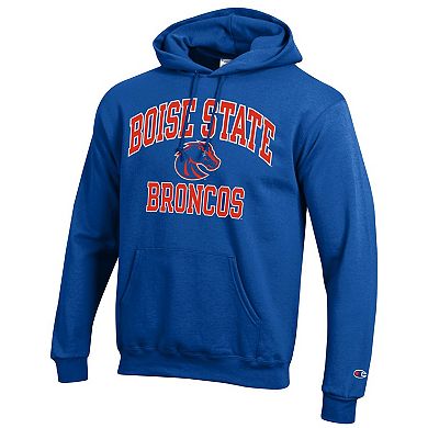 Men's Champion Royal Boise State Broncos High Motor Pullover Hoodie