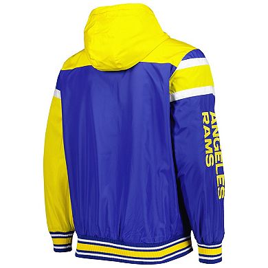 Men's G-III Sports by Carl Banks Royal/Gray Los Angeles Rams Extreme Full Back Reversible Hoodie Full-Zip Jacket