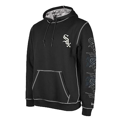 Men's New Era Black Chicago White Sox Team Split Pullover Hoodie