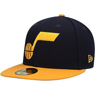 Men's New Era Navy/Gold Utah Jazz Midnight 59FIFTY Fitted Hat