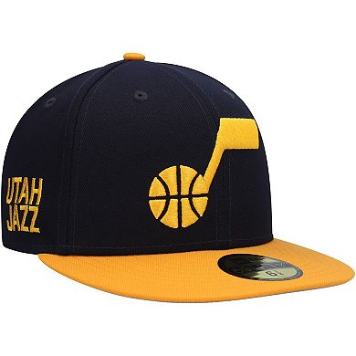 Men's New Era Navy/Gold Utah Jazz Midnight 59FIFTY Fitted Hat