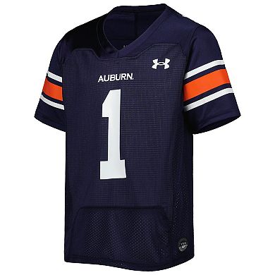 Youth Under Armour #1 Navy Auburn Tigers Replica Football Jersey