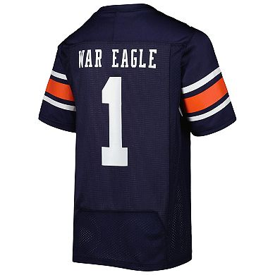 Youth Under Armour #1 Navy Auburn Tigers Replica Football Jersey