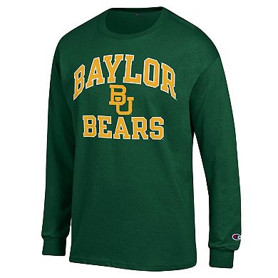 Men's Champion Green Baylor Bears High Motor Long Sleeve T-Shirt