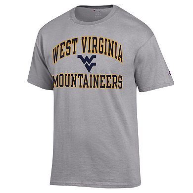 Men's Champion Heather Gray West Virginia Mountaineers High Motor T-Shirt