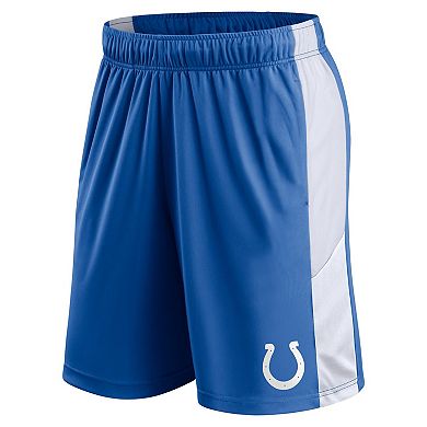 Men's Fanatics Branded Royal Indianapolis Colts Rush Colorblocked Shorts