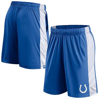Men's Fanatics Branded Royal Indianapolis Colts Rush Colorblocked Shorts