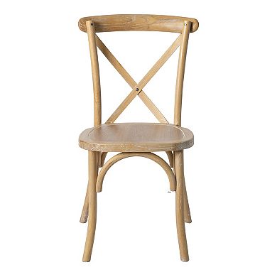 Merrick Lane Bardstown X-Back Bistro Style Wooden High Back Dining Chair