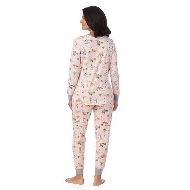 Maternity Cuddl Duds® Cozy Henley Pajama Top & Banded Bottom Pajama Pants Sleep Set