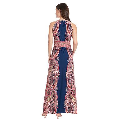 Petite London Times Halter Sleeveless Maxi Dress