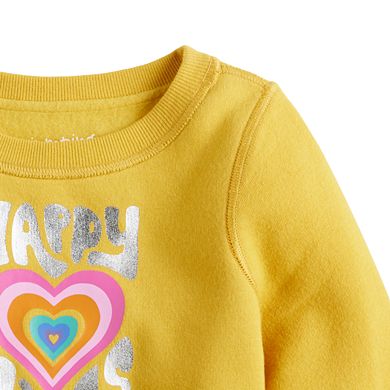 Toddler Girl Jumping Beans® Adaptive Graphic Crewneck Sweatshirt 