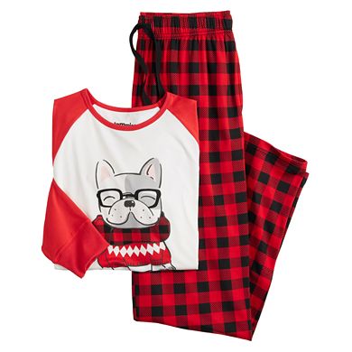 Men's Jammies For Your Families® Frenchie Grandpa Top & Bottoms Pajama Set by Cuddl Duds®