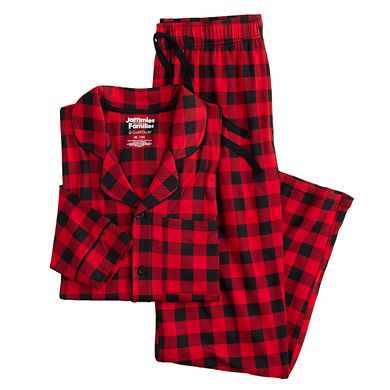 Men's Jammies For Your Families® Buffalo Plaid Notch Top & Bottoms Pajama Set by Cuddl Duds®