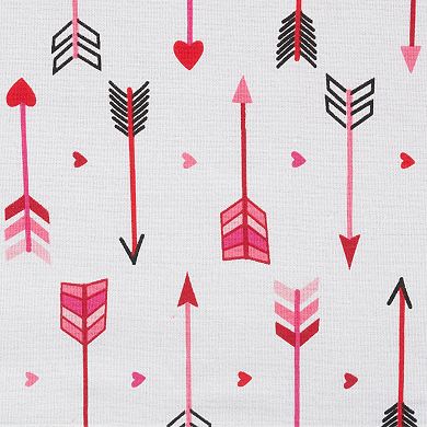 72" Red Hearts and Arrows Printed Valentine's Day Table Runner