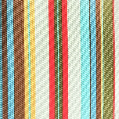 Vibrantly Colored Summer Striped Pattern Outdoor Round Tablecloth 60”