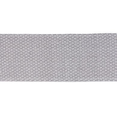 15" x 72" Gray with Diamond Design Rectangular Table Runner