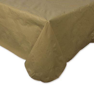 52" x 70" Solid Brown Rectangular Cotton Tablecloth