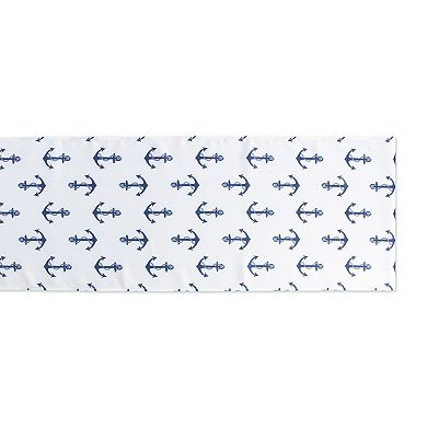 108" Outdoor Table Runner with Anchors Printed Design