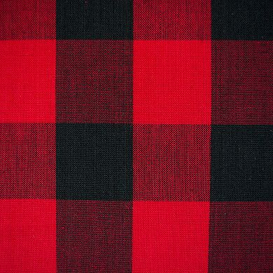 Red and Black Buffalo Checkered Pattern Rectangular Tablecloth 60" x 120"