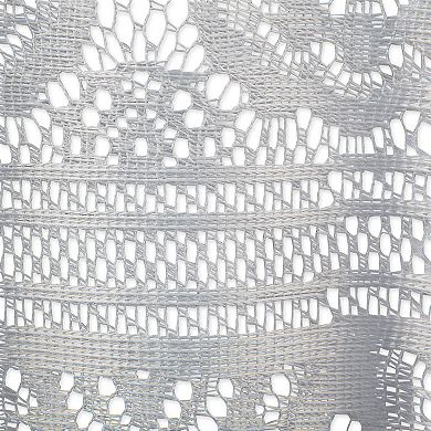 63" White Vintage Lace Round Decorative Tablecloth