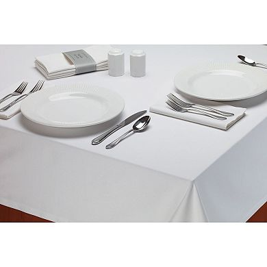 White Restaurant Quality Rectangular Cotton Tablecloth 60" x 84"