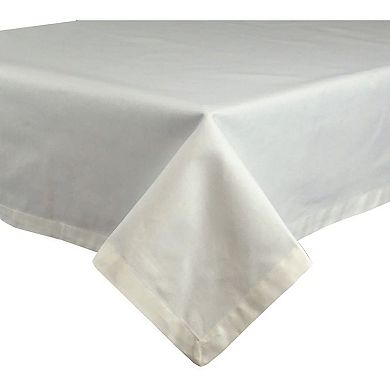 White Restaurant Quality Rectangular Cotton Tablecloth 60" x 84"