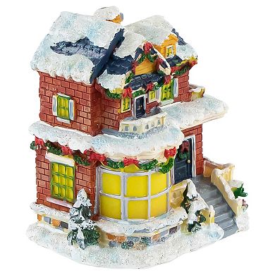 4" Snowy House Christmas Village Decoration