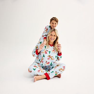 Plus Size Jammies For Your Families® Rudolph the Red-Nosed Reindeer Top & Bottoms Pajama Set