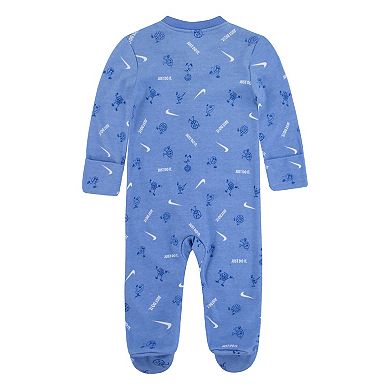 Baby Boy Nike Sports Sketch Sleep & Play One Piece Pajamas
