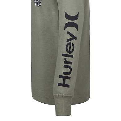 Boys 4-7 Hurley Icon Ripper Long Sleeve Graphic Tee