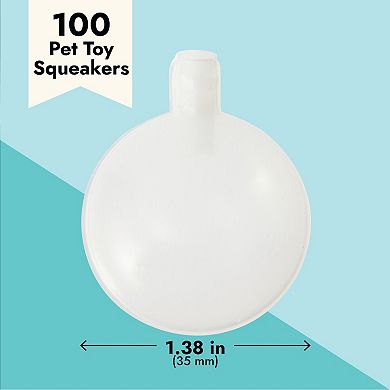 Toy Pet Dog Squeakers Replacement (100 Pack)