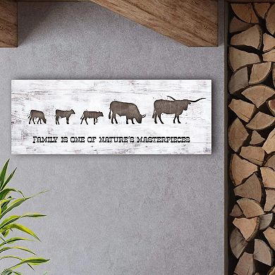 Personal-Prints Longhorn Family 3 Calves Wall Art