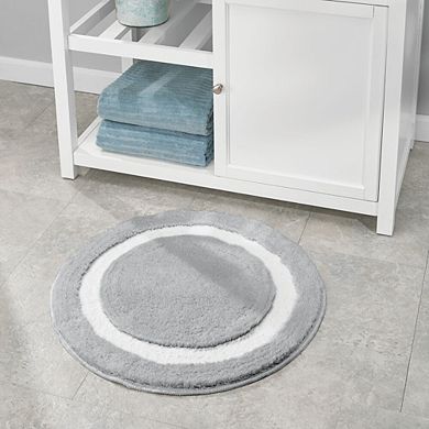 mDesign Soft Microfiber Accent Rug, Non-Slip Spa Mat/Runner