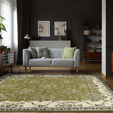 SUPERIOR Stratton Traditional Floral and Vines Indoor Area Rug