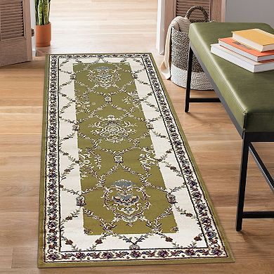 SUPERIOR Stratton Traditional Floral and Vines Indoor Area Rug