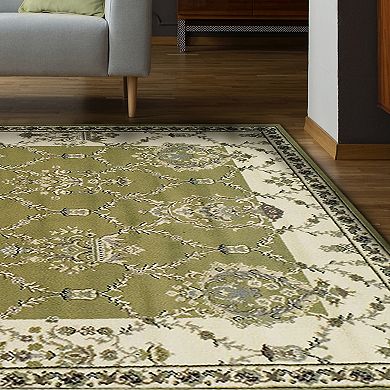 SUPERIOR Stratton Traditional Floral and Vines Indoor Area Rug