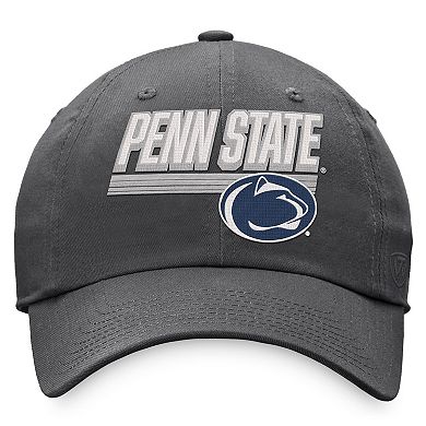 Men's Top of the World Charcoal Penn State Nittany Lions Slice Adjustable Hat