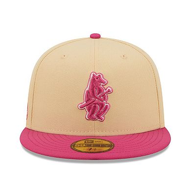Men's New Era Orange/Pink Chicago Cubs West Side Grounds Mango Passion 59FIFTY Fitted Hat