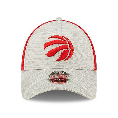 Men's New Era Gray/Red Toronto Raptors Active 9FORTY Snapback Hat