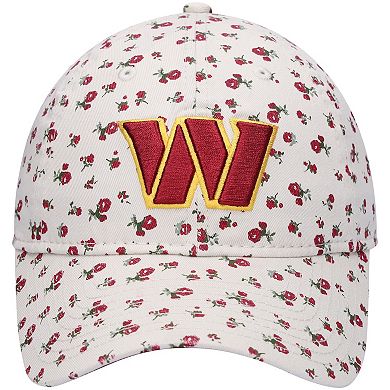 Women's New Era Cream Washington Commanders Floral Ivy 9TWENTY Adjustable Hat