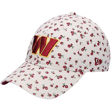 Women's New Era Cream Washington Commanders Floral Ivy 9TWENTY Adjustable Hat