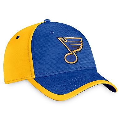 Men's Fanatics Branded Royal/Gold St. Louis Blues Authentic Pro Rink Camo Flex Hat
